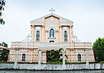 Facade of San Vicente Ferrer Church in Leganes, Iloilo